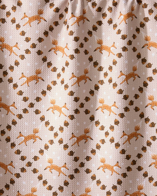 Geometry - Foxes and Twinkles Tea Towel