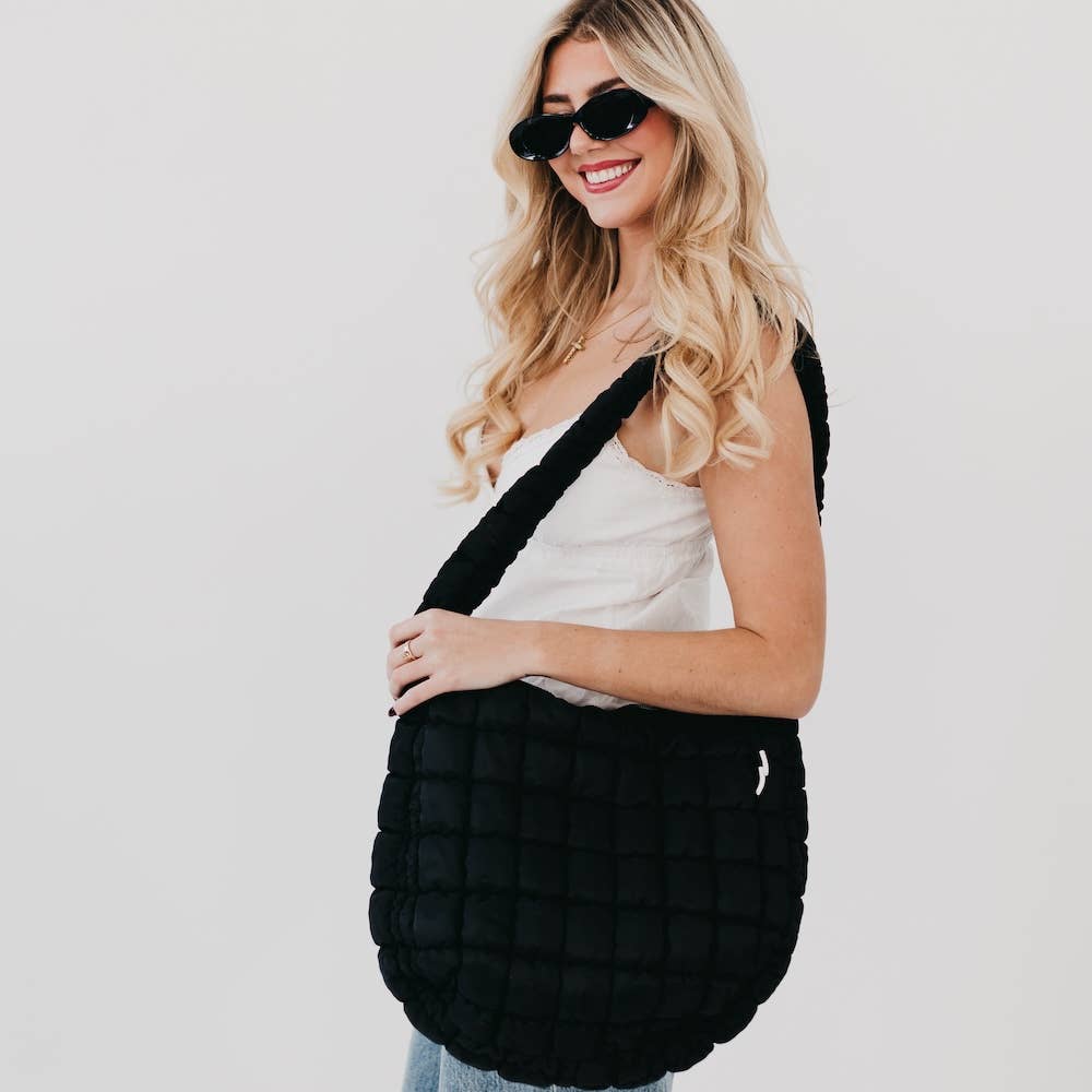 Pretty Simple - Carmen Quilted Hobo Tote Bag