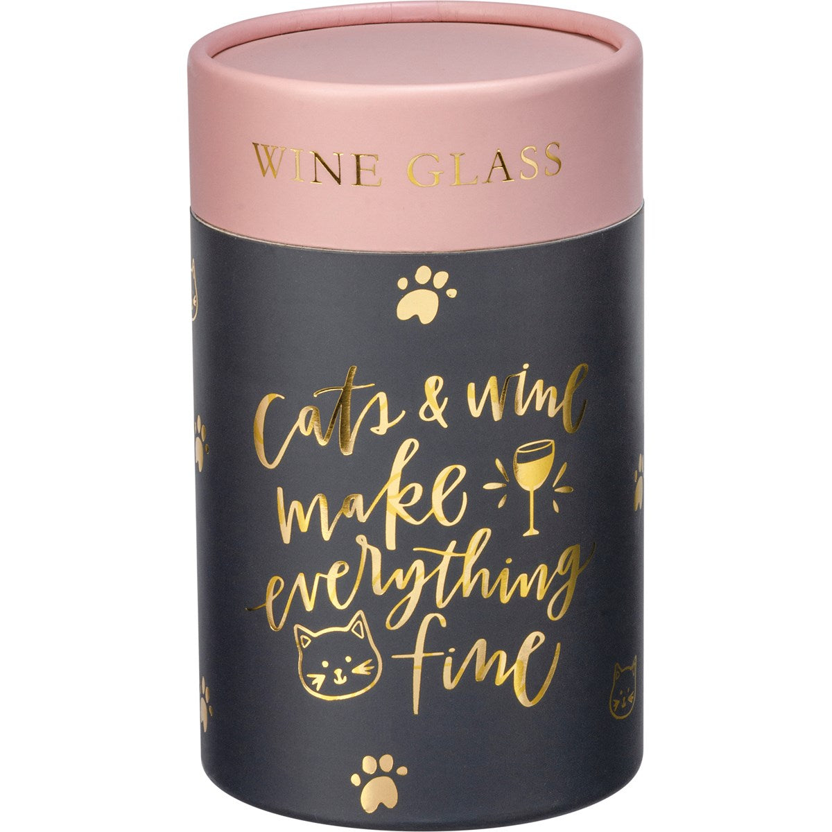 Cats & Wine Make Everything Fine | Wine Glass