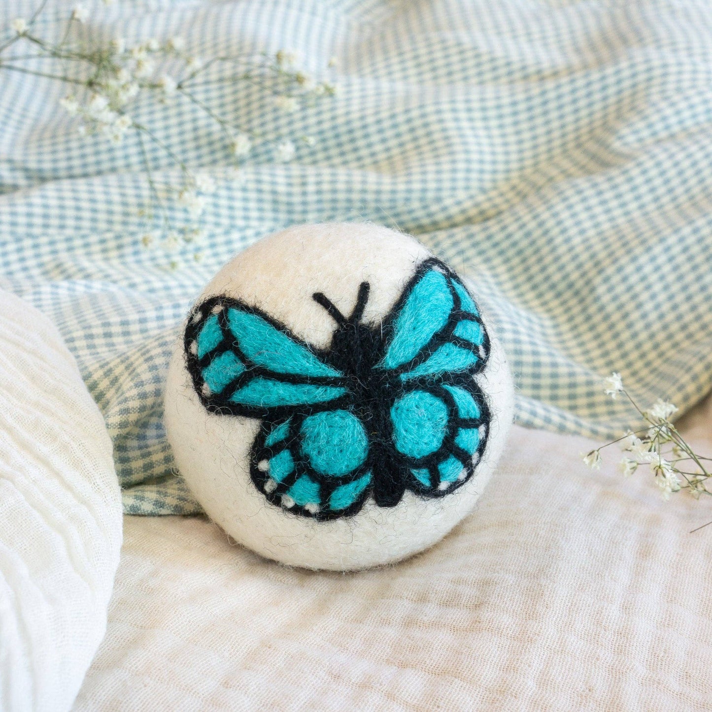 Friendsheep - Rainbow Monarch Butterfly Eco Wool Dryer Ball - Set of 6
