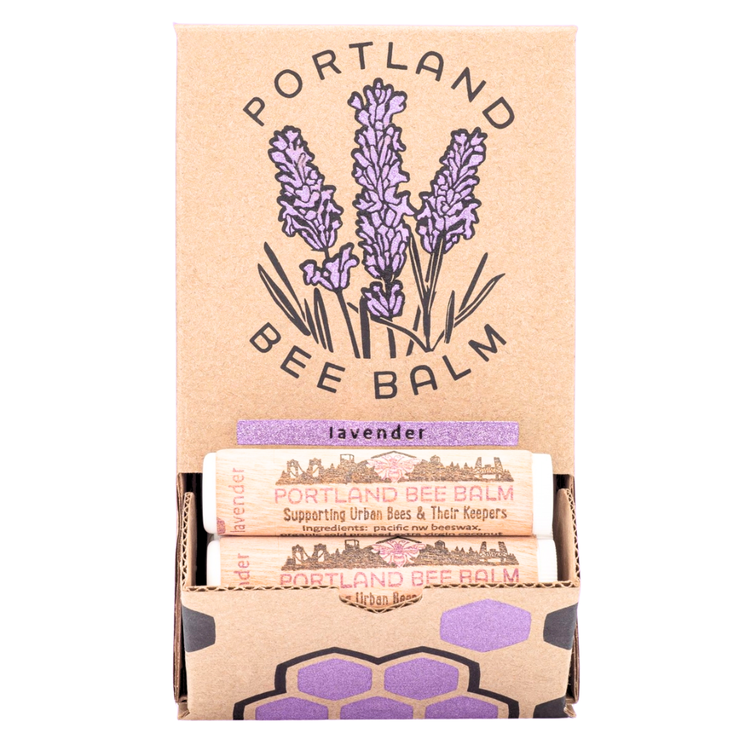 Portland Bee Balm - Lavender Organic Beeswax Lip Balm: 24-Count Display