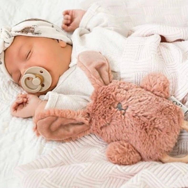 OB - Beau Sage Green Bunny Soft Rattle Toy 6.8"/17cm