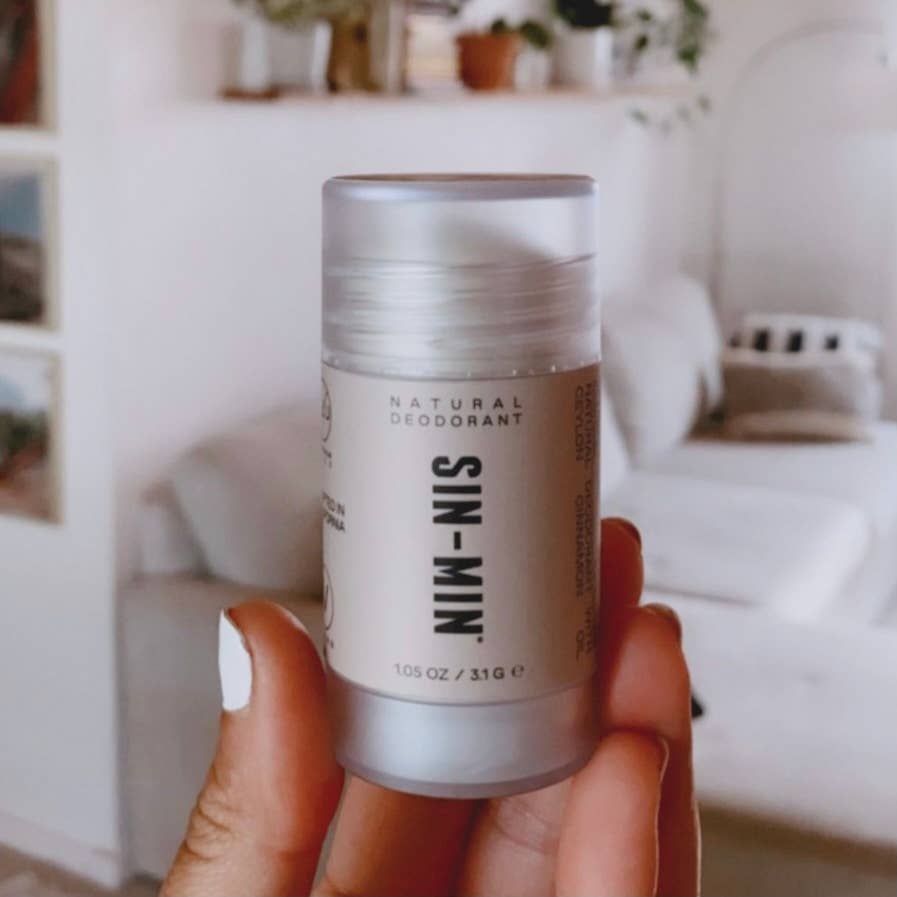SIN-MIN - Natural Deodorant - Aluminum-Free (Sweet Cinnamon + Vanilla)