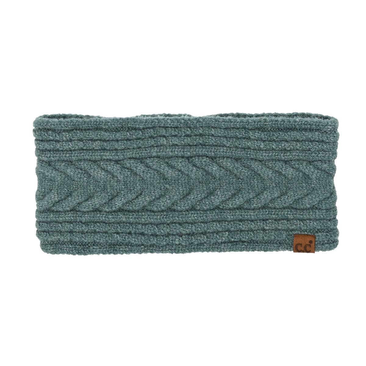 C.C Cable Knit Lining Headwrap Winter Headband