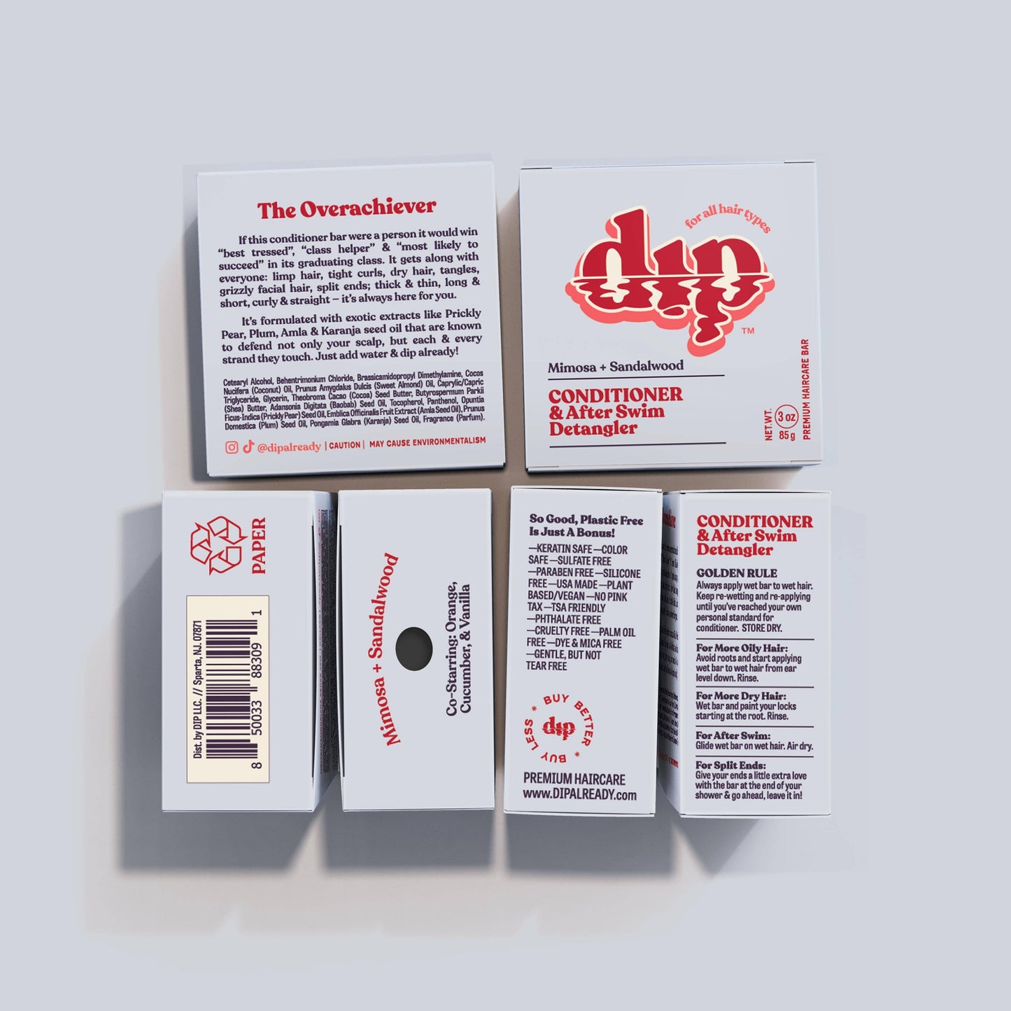 Dip - Conditioner Bar & After Swim Detangler - Mimosa & Sandalwood