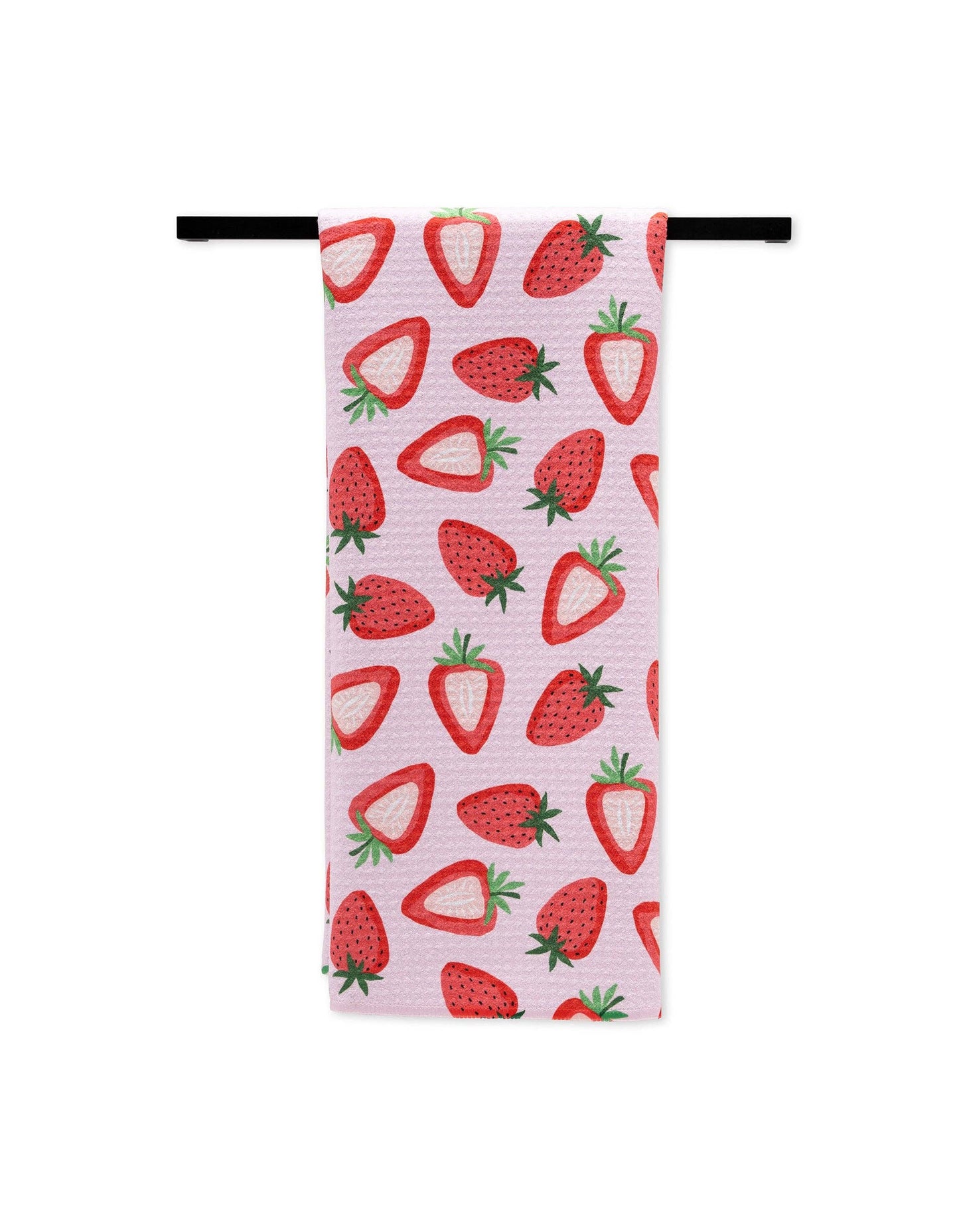 Geometry - Sweet Strawberry Tea Towel