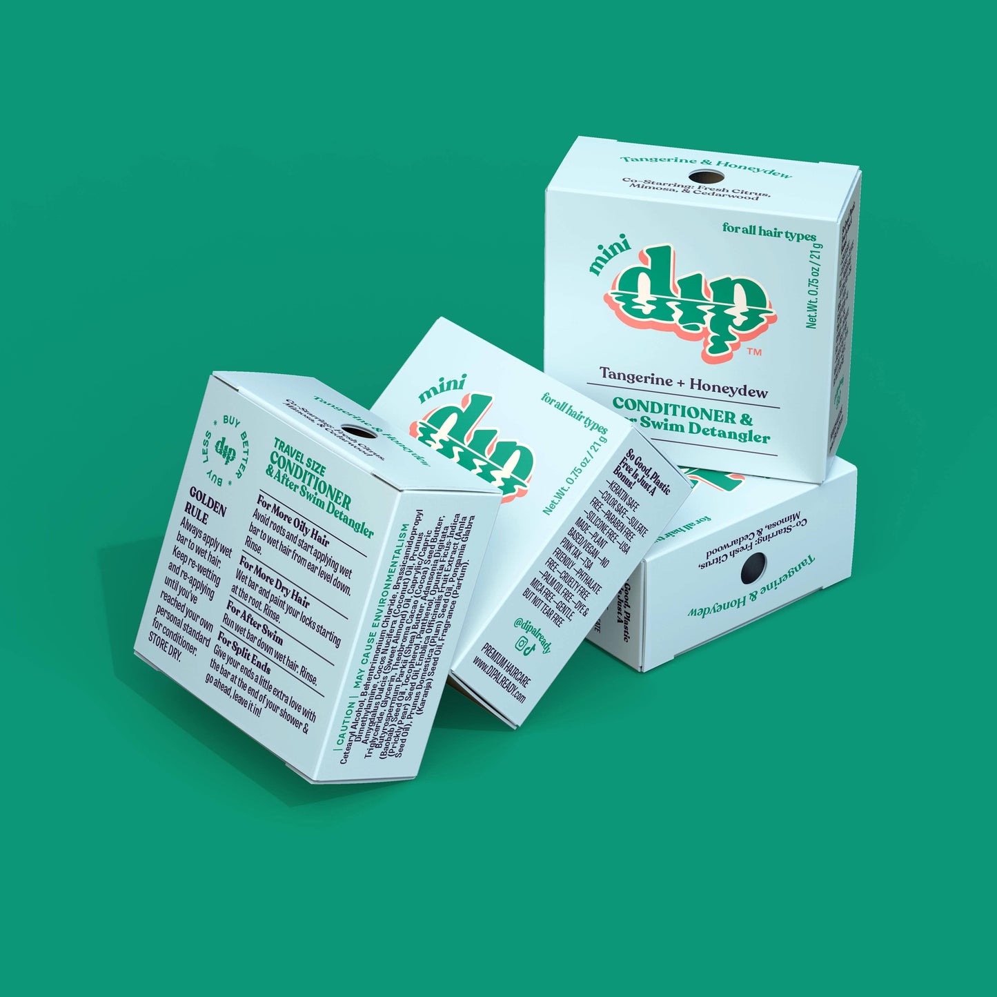 Dip - Mini Dip Conditioner & After Swim Detangler - Tangerine & Ho: 0.75 oz / Tangerine & Honeydew