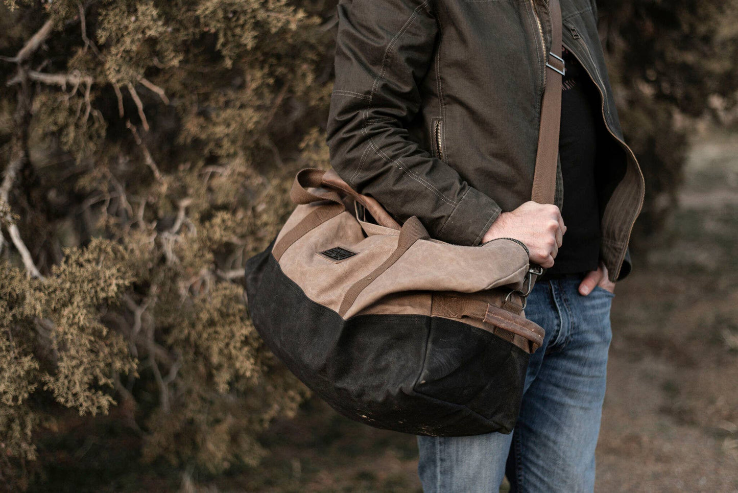 Neelum Duffel Bag | Waxed Canvas Bag