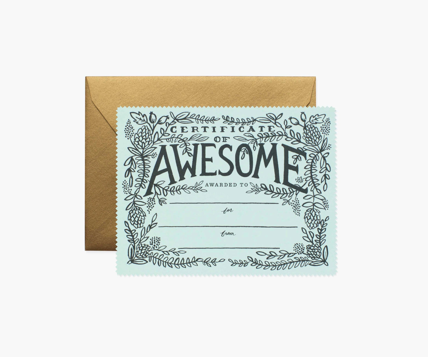 Certificate of Awesome
