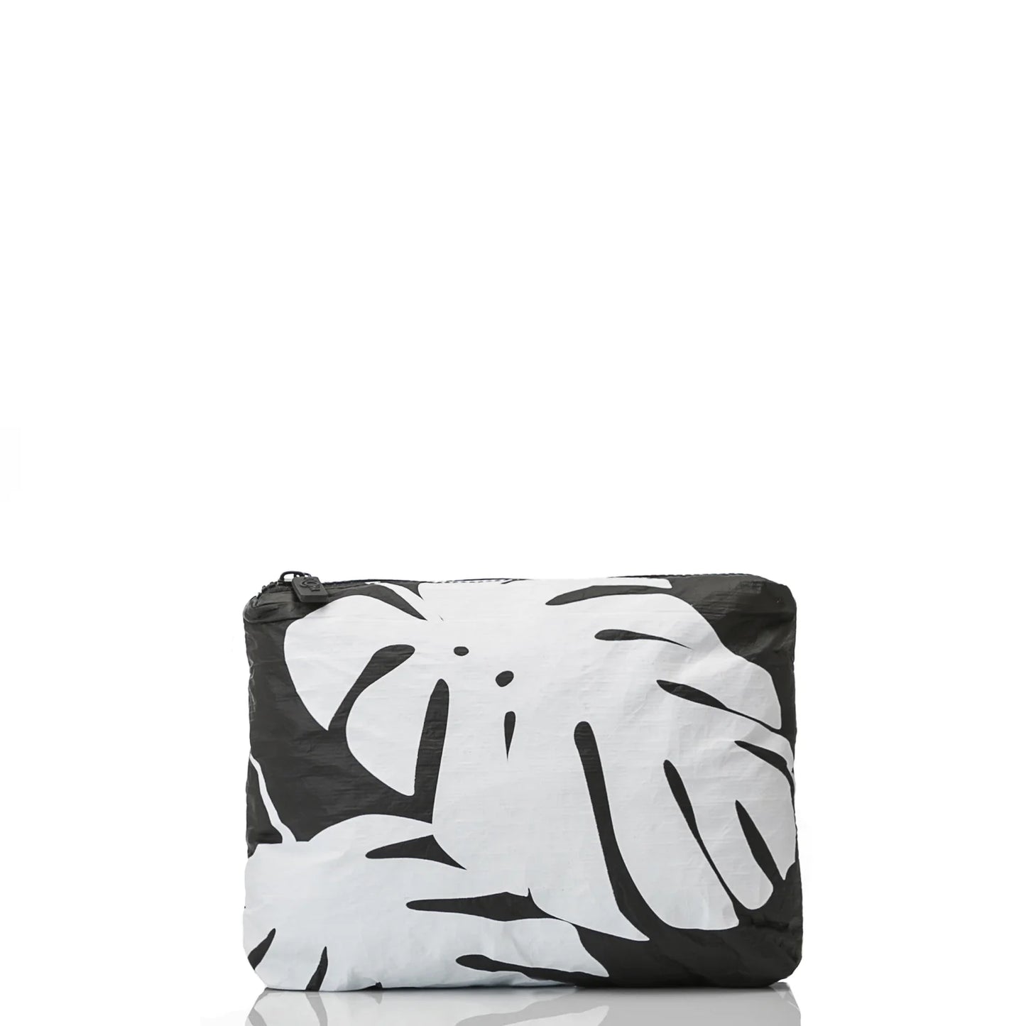 Small Pouch Monstera White/Black