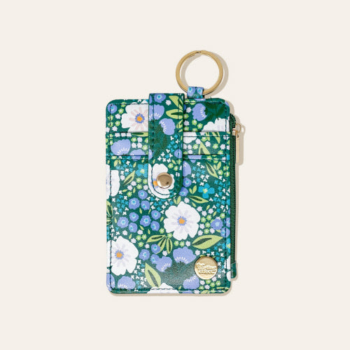 Keychain Card Wallet | Dark Green & Blue