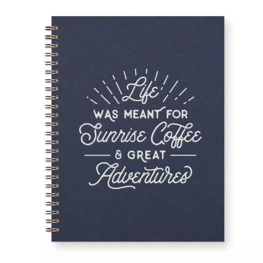 Sunrise Coffee & Adventure Notebook