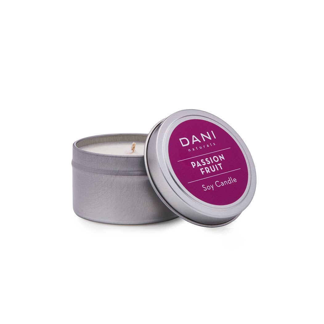 2oz Passion Fruit Travel Candle Tin