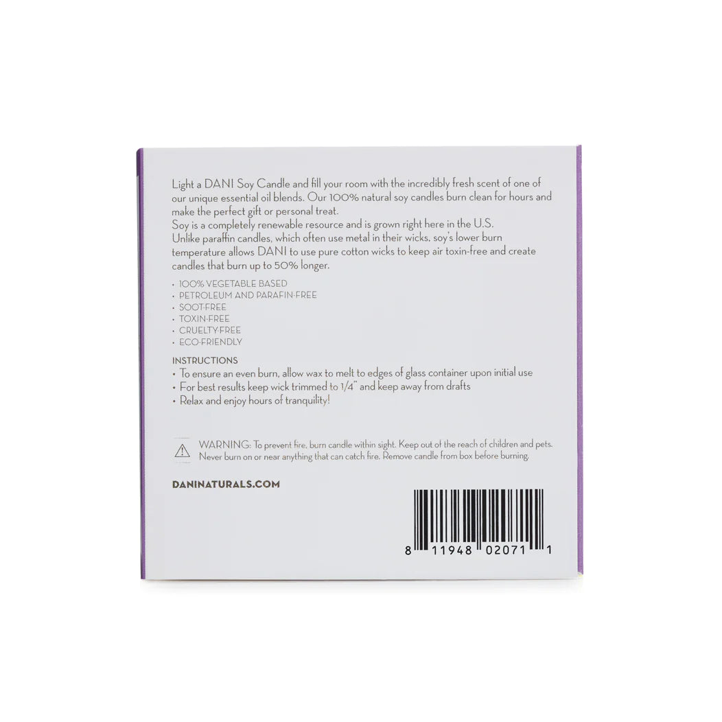 Dani Naturals 7.5 oz Soy Candle Votives