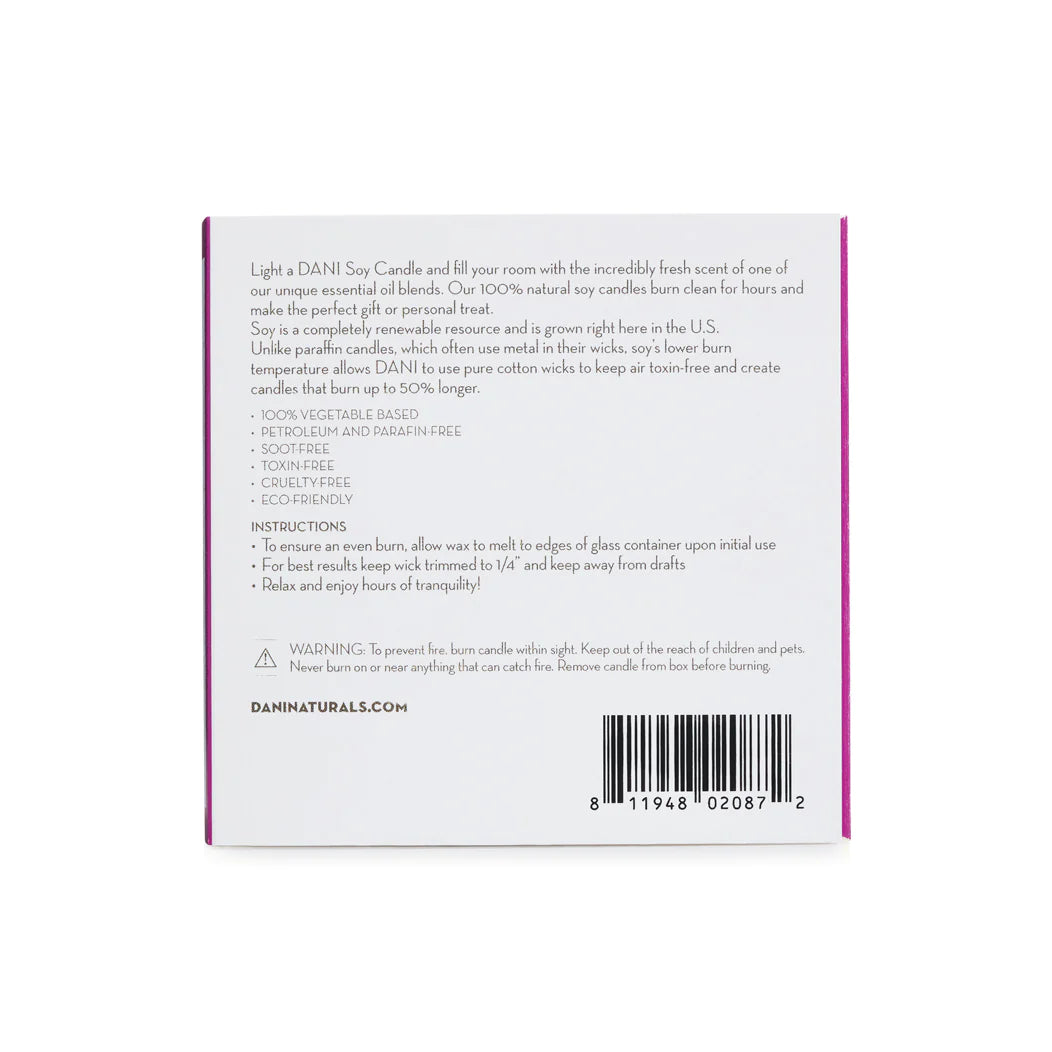 Dani Naturals 7.5 oz Soy Candle Votives