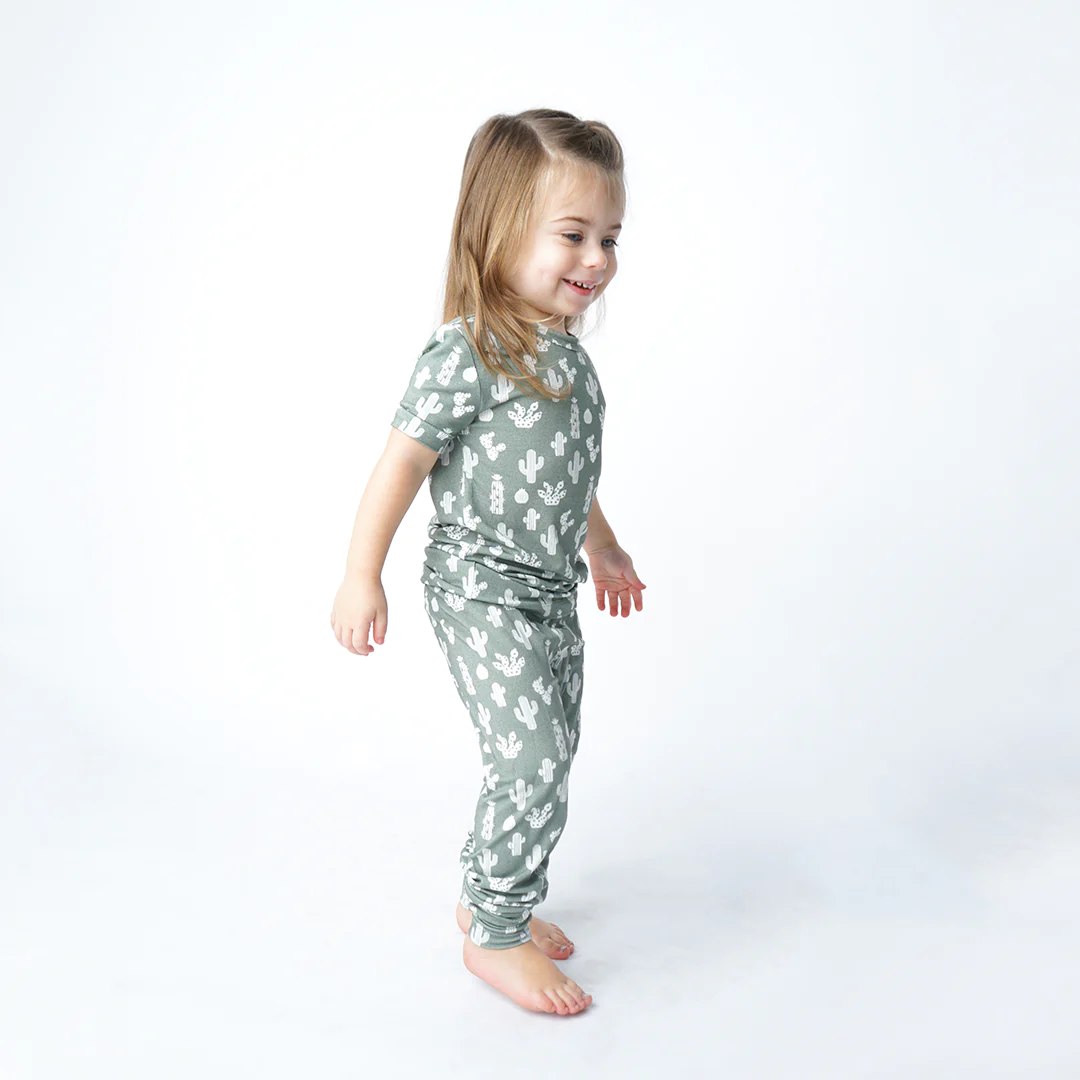 Stay Sharp Cactus | Bamboo Toddler Jammie Set