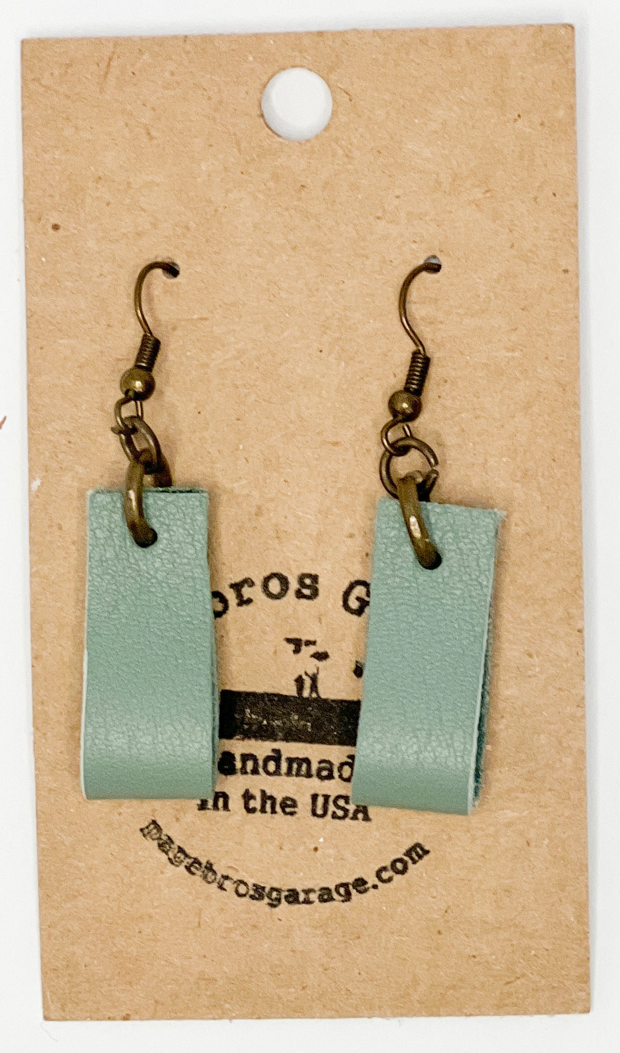 Leather Fold Earrings (multiple colors)