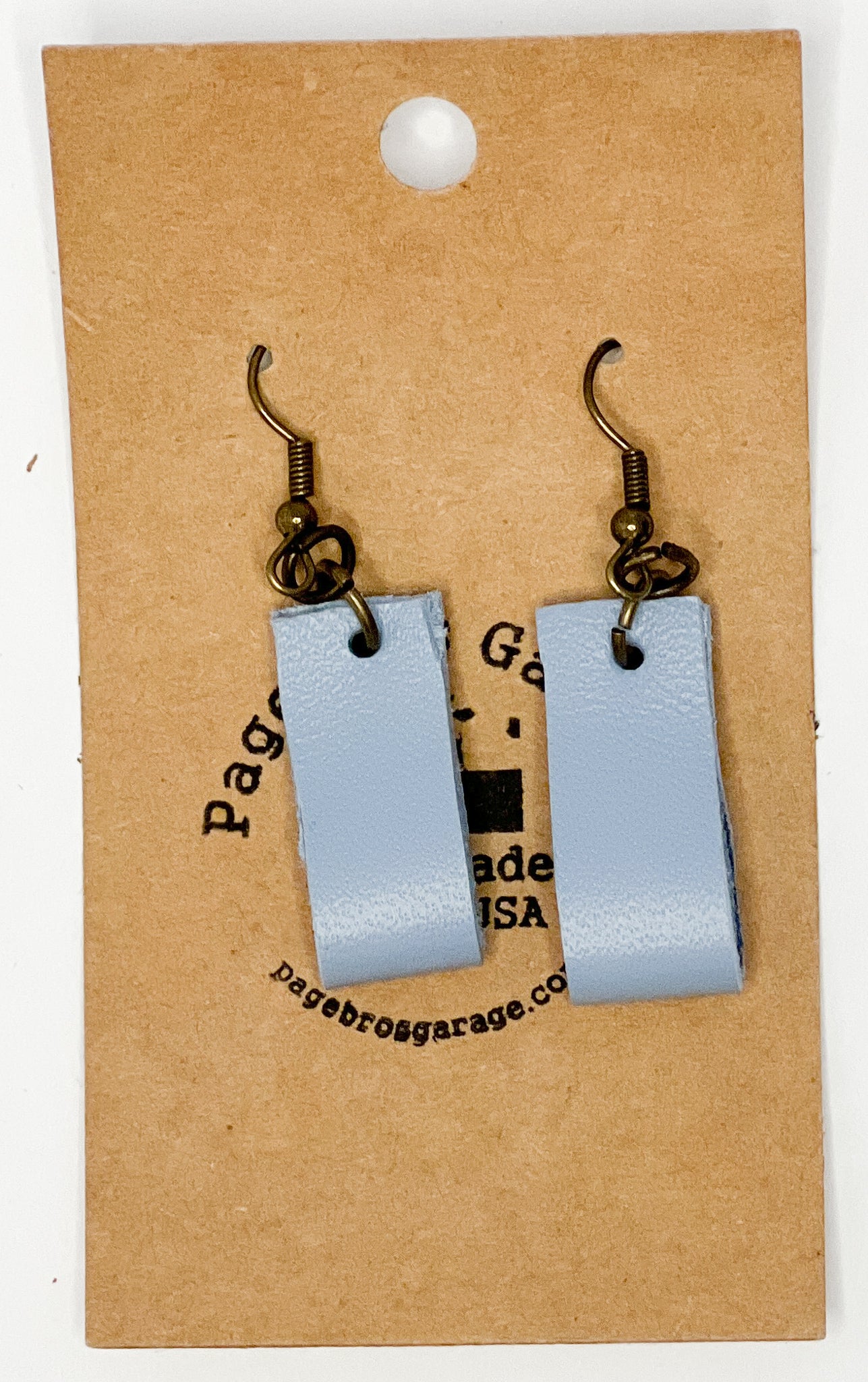 Leather Fold Earrings (multiple colors)