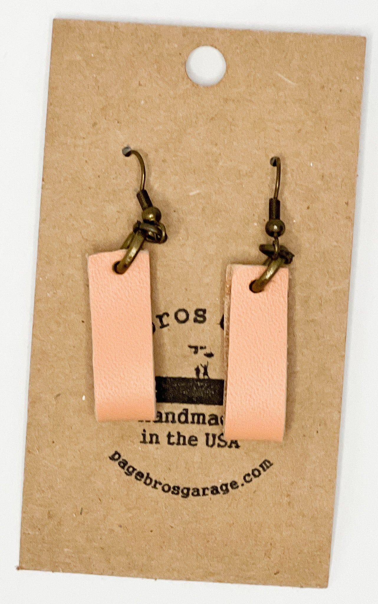 Leather Fold Earrings (multiple colors)
