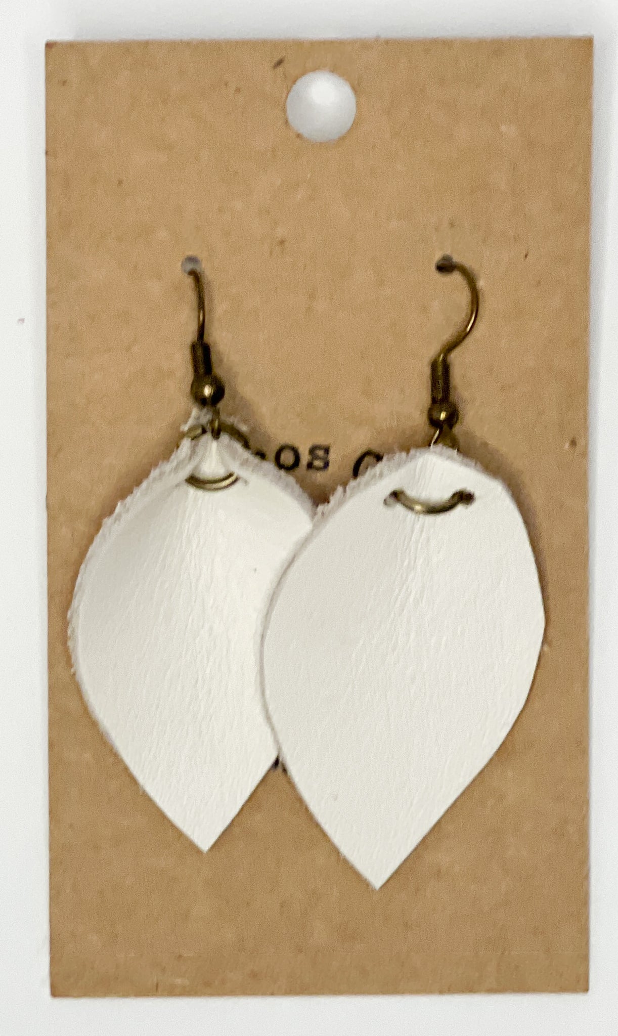 Leather Leaf Earrings (multiple color)