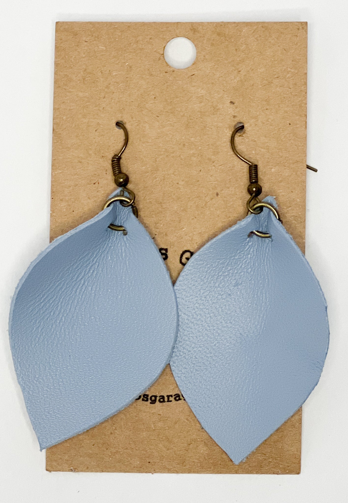 Leather Leaf Earrings (multiple color)