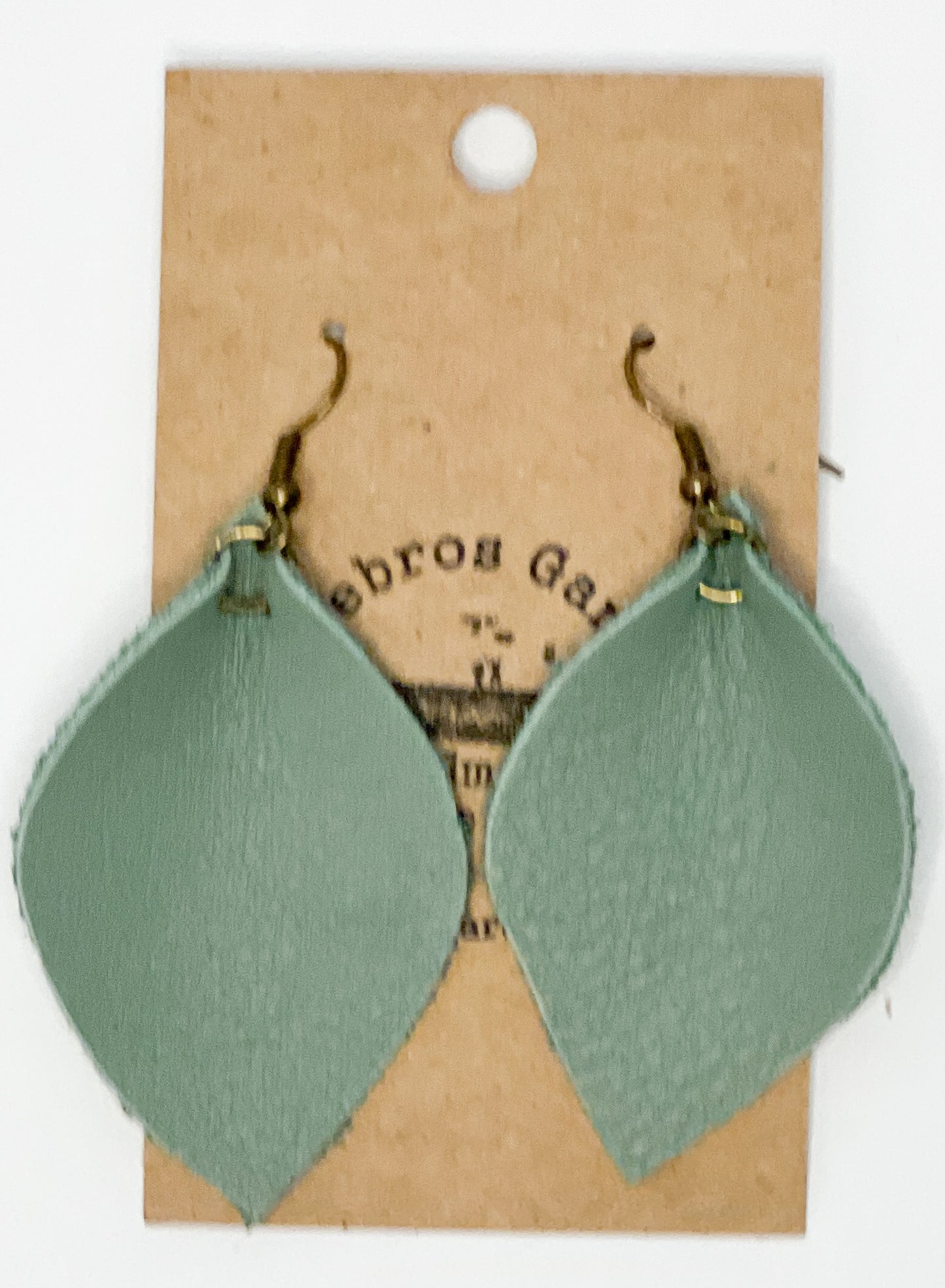 Leather Leaf Earrings (multiple color)