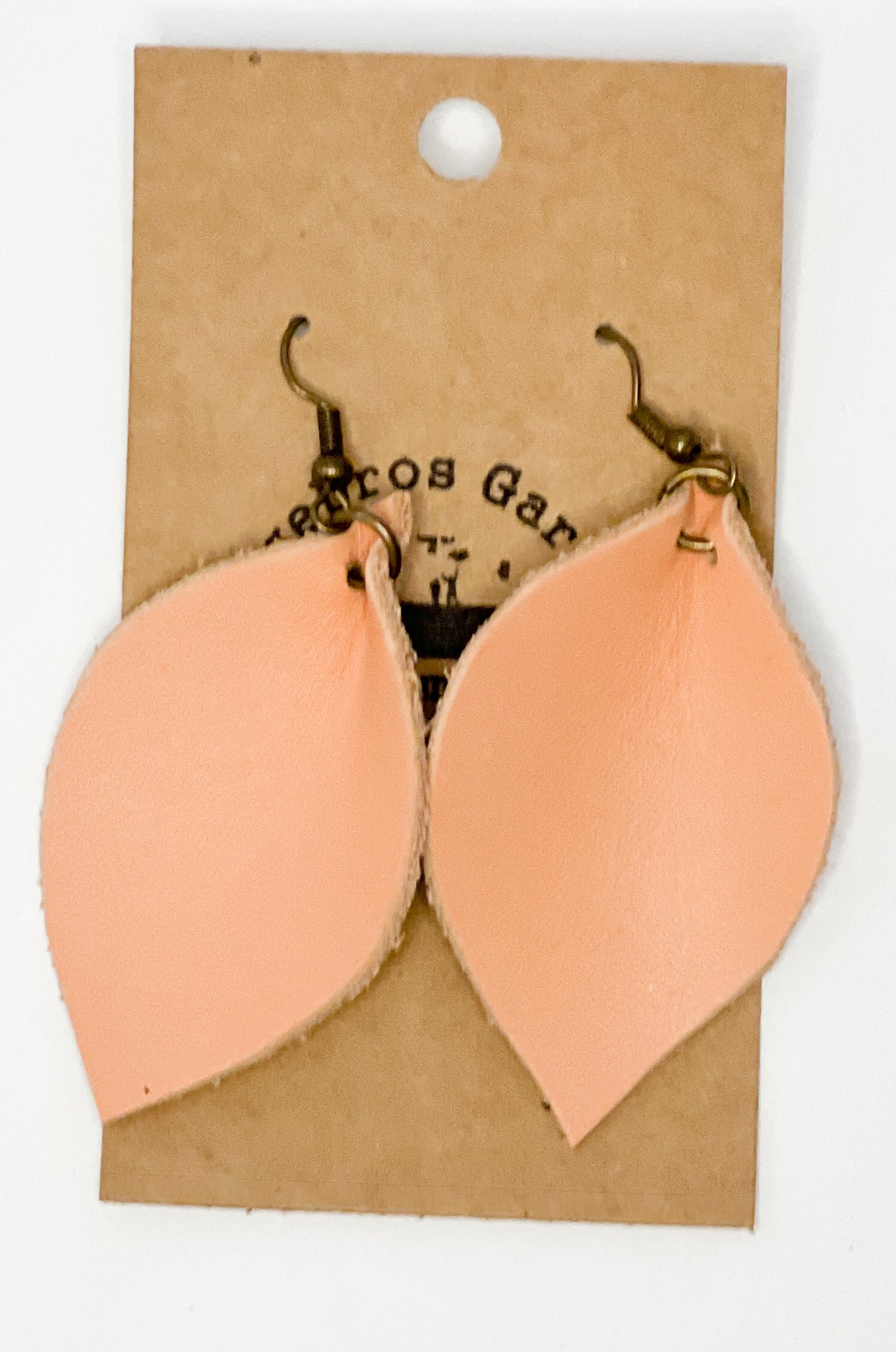 Leather Leaf Earrings (multiple color)