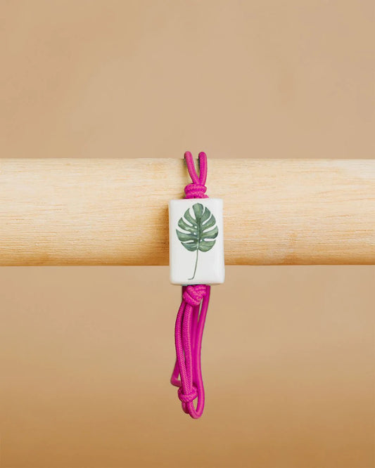 Doodle Bracelet | Monstera Leaf
