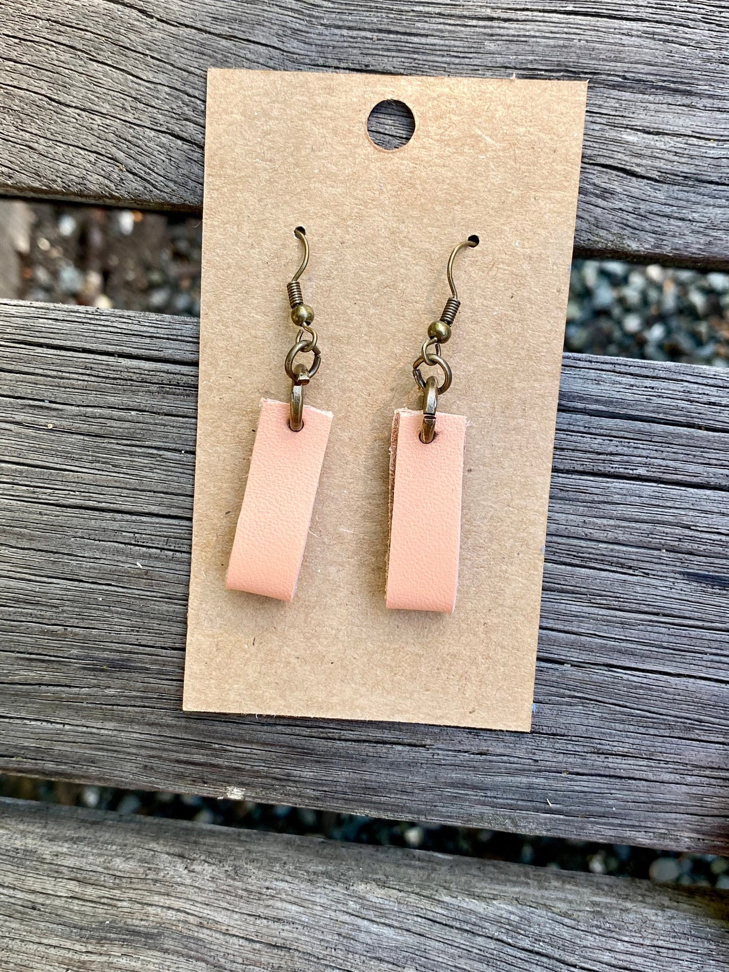 Leather Fold Earrings (multiple colors)