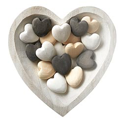 Small Paulowina Wood Hearts