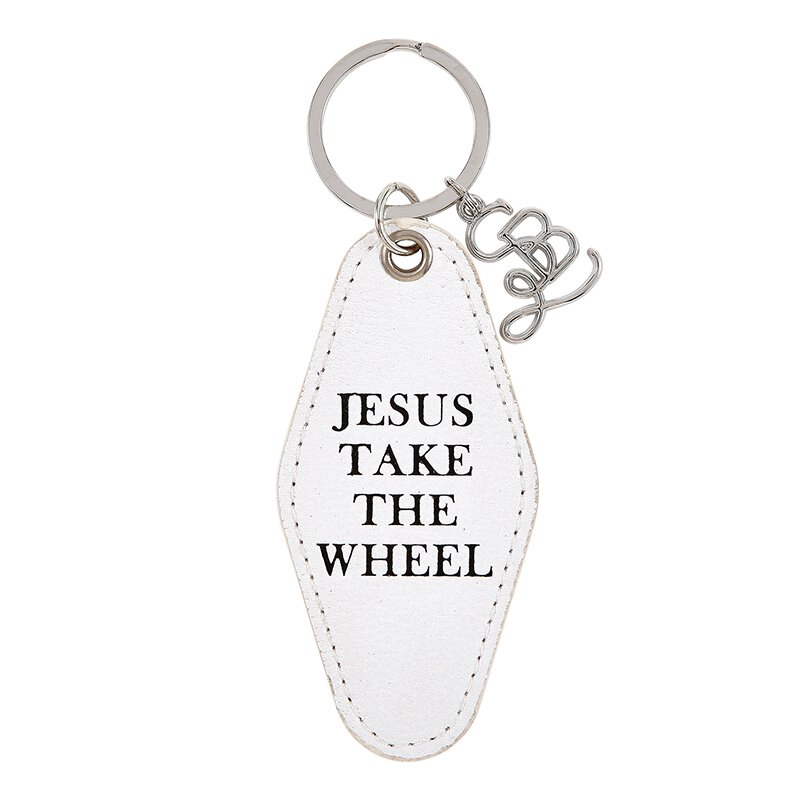 Leather Motel Keychain | Jesus Take the Wheel