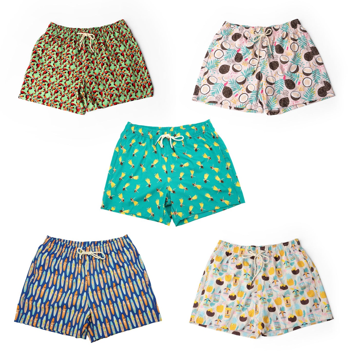 Men's UV Swim Trunks | Pineapple