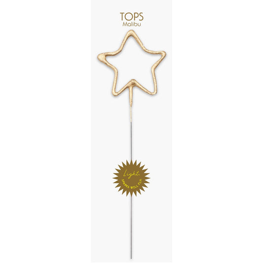 Big 8" Gold Star Sparkler Wand Card