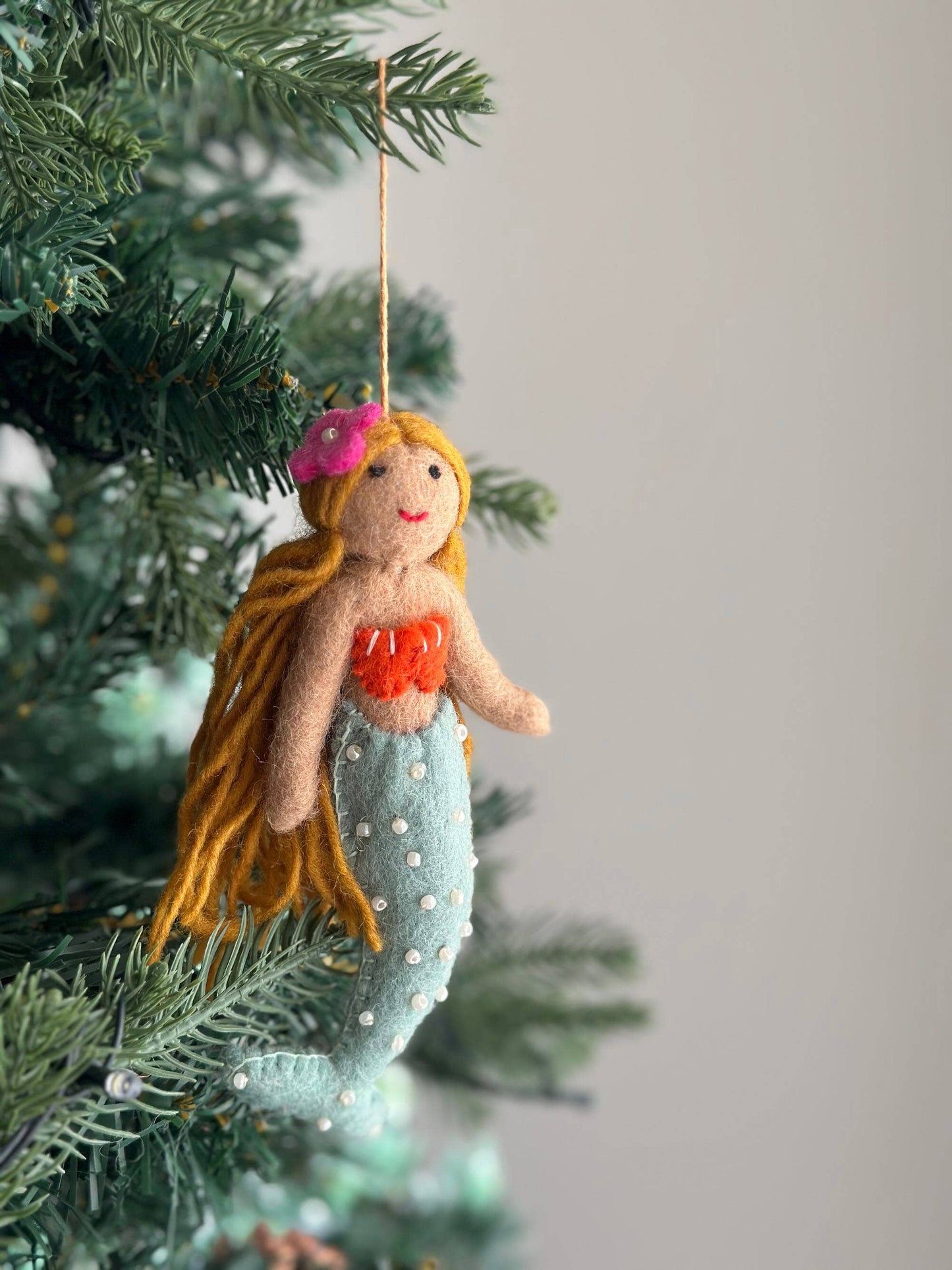 Felt Blond Mermaid Ornament
