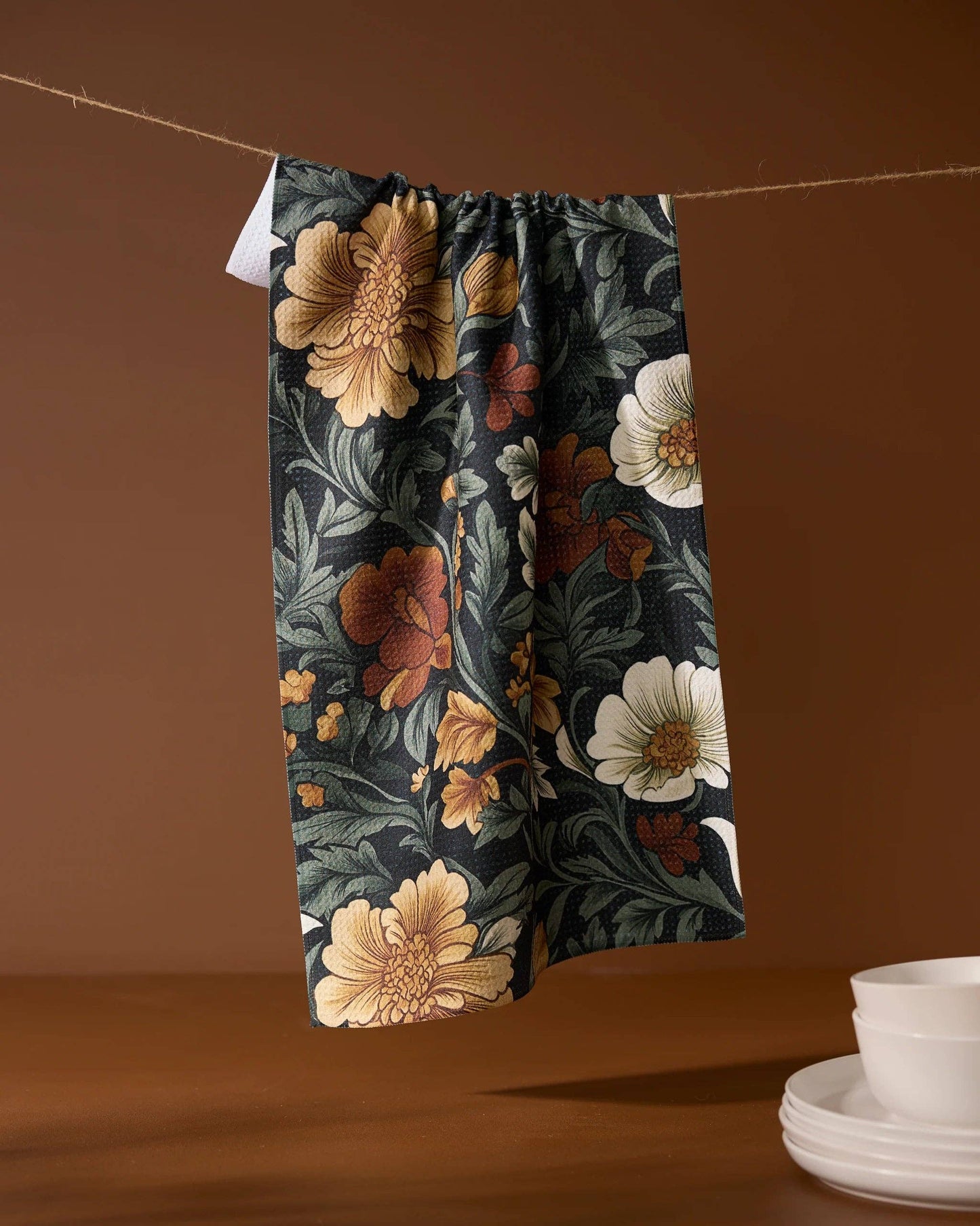 Geometry - Classic Floral Tea Towel