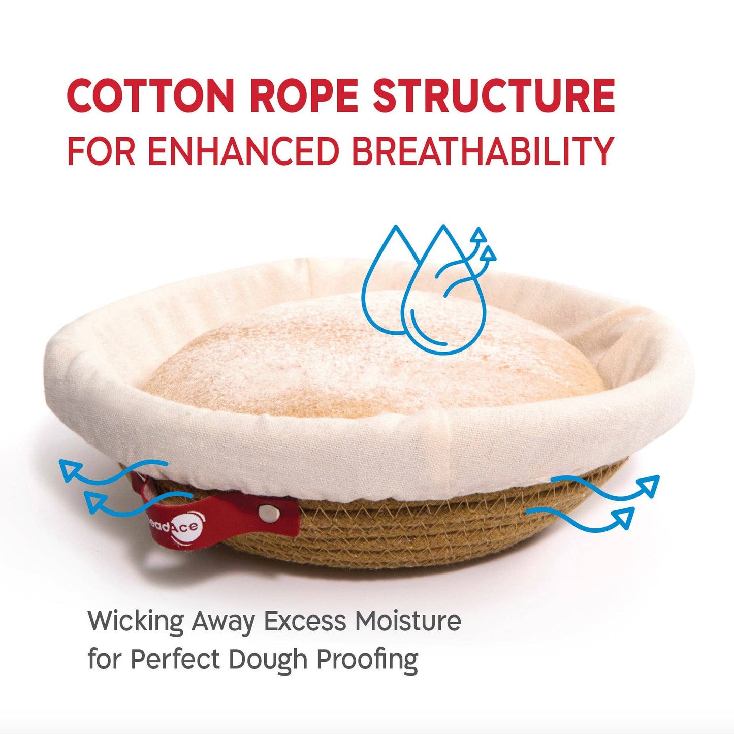 Round Cotton Rope Proofing Baskets - Round