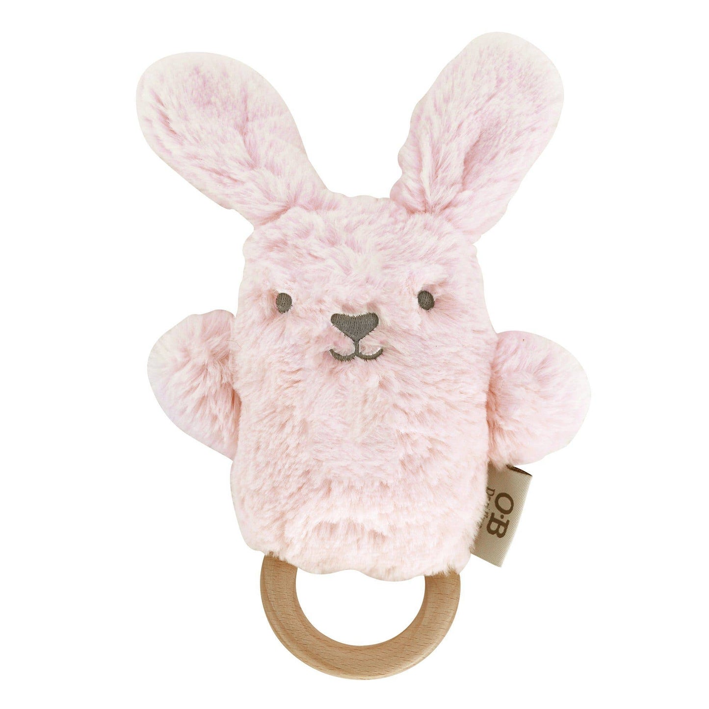 Betsy Soft Pink Bunny Soft Rattle Toy