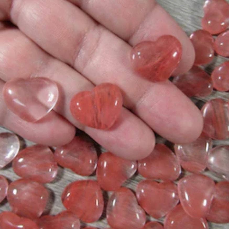 Gemstone Flat Back Heart 3/4 Inch – Bulk Crystal Cabochons