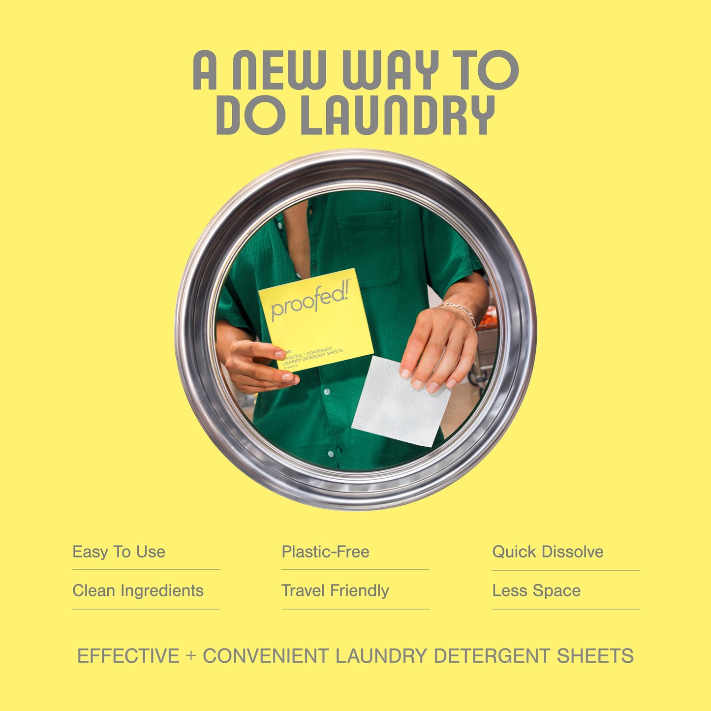 Laundry Detergent Sheets PlasticFree - Clean Scent