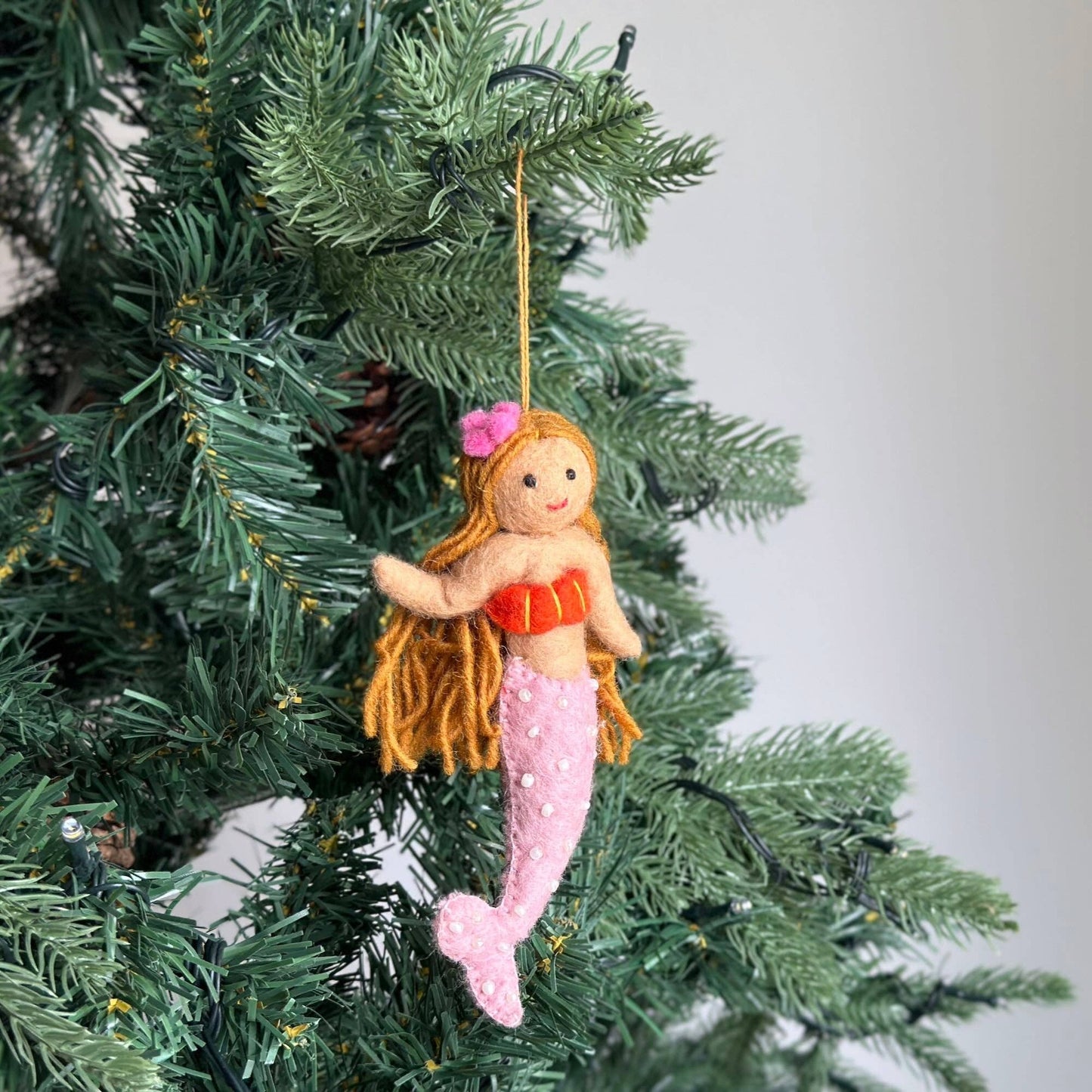 Felt Blond Mermaid Ornament