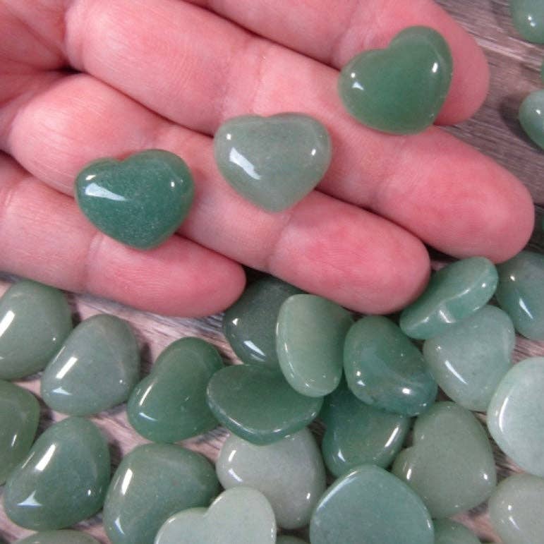 Gemstone Flat Back Heart 3/4 Inch – Bulk Crystal Cabochons