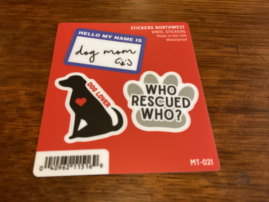 Dog Mom Mini Trio Stickers
