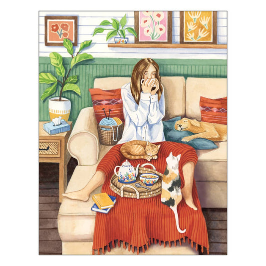 Studio Eleven Papers - Cozy on the Couch Get Well Card