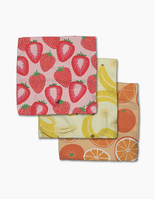 Geometry - Favorite Fruit Dishcloth Set