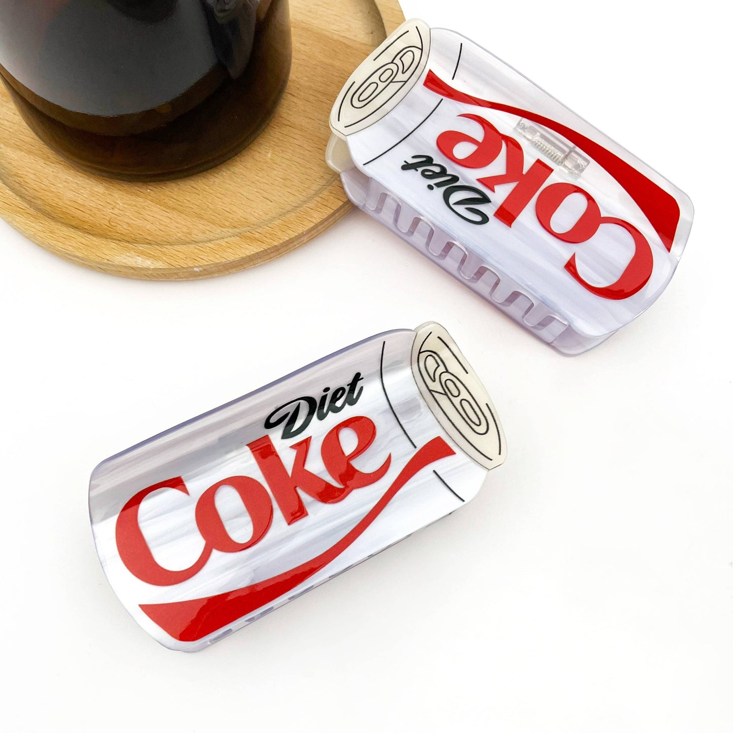Diet Coke Bottle Hair Claw Clip, Fun Acetate Hair Accessory