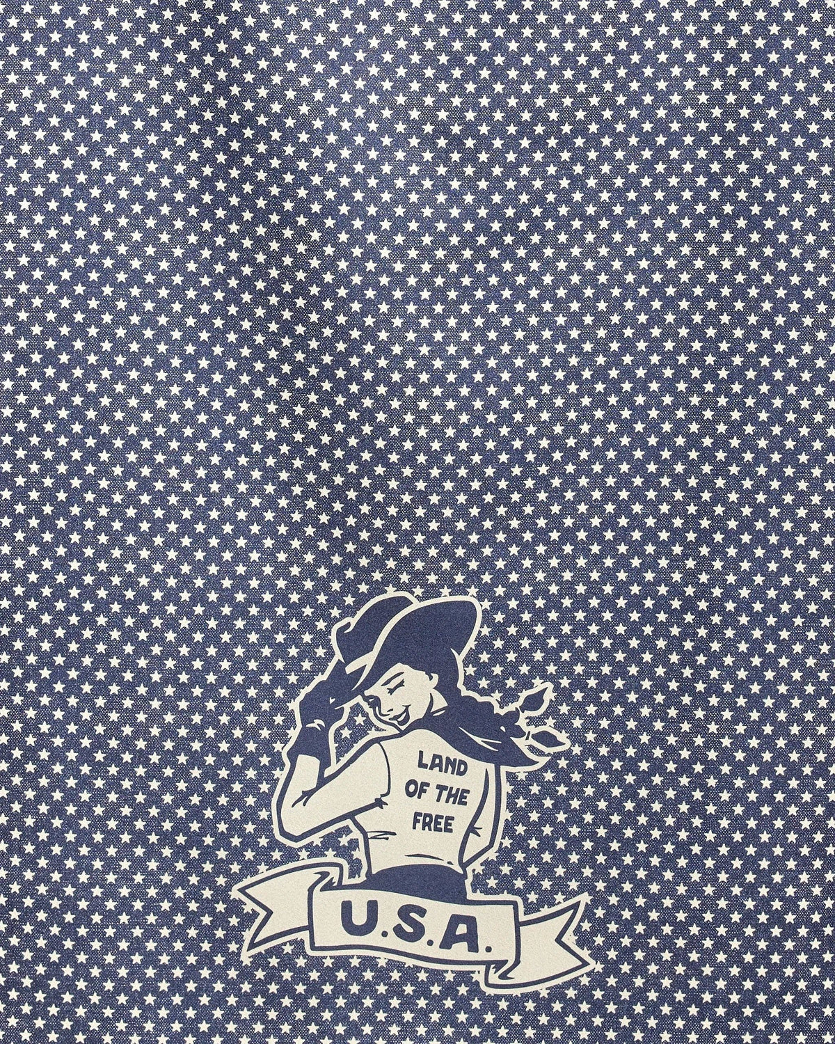 Star Cowgirl Navy Beach Towel