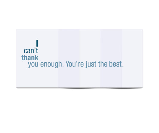 FINCH and HARE - Can't Thank You • Funny Thank You Surprise Fold-out Card