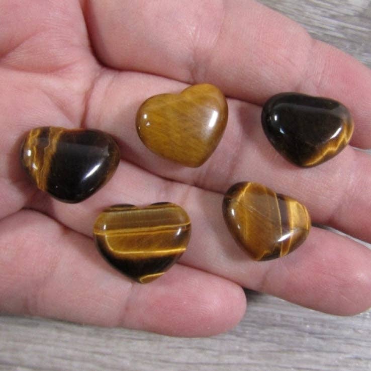 Gemstone Flat Back Heart 3/4 Inch – Bulk Crystal Cabochons