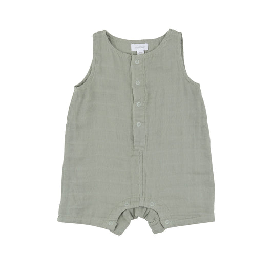 Shortie Muslin Romper | Desert Sage