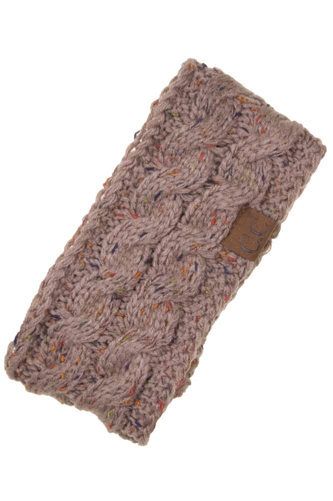 C.C Chunky Knit Confetti Sherpa Lined Headband